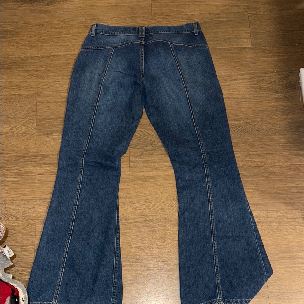 Y2K American Eagle Outfitters Blue Flare Jeans - Picture 4 of 6